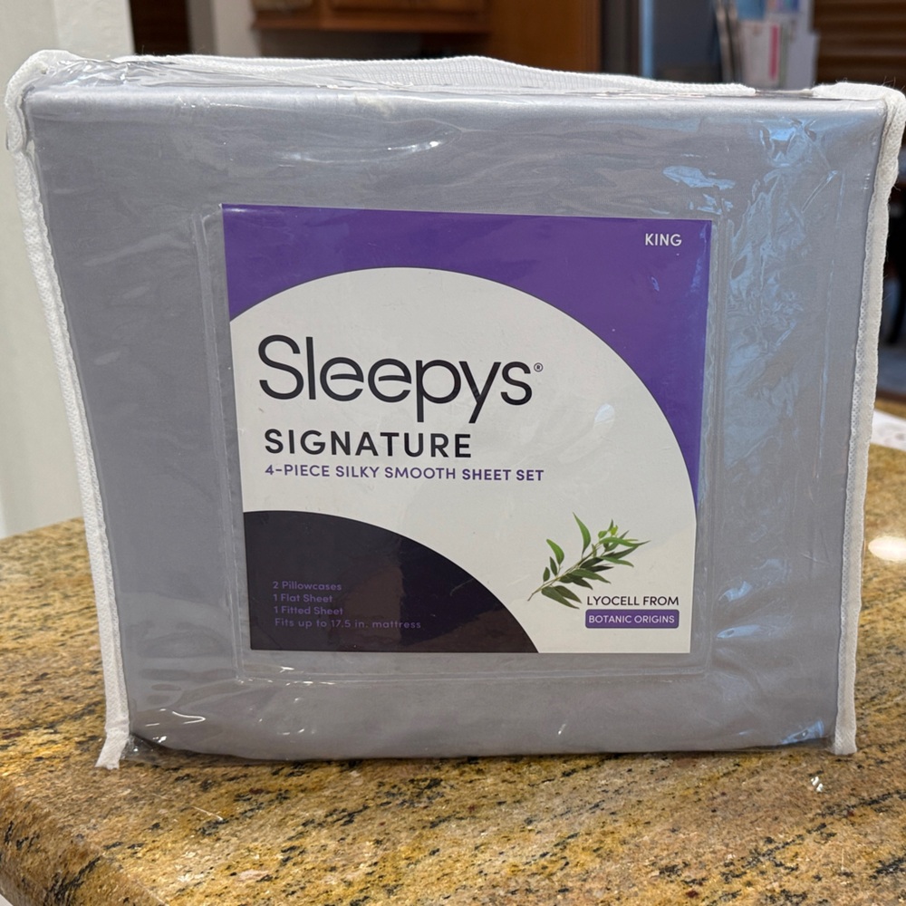 Signature Silky Smooth Gray Sheet Set